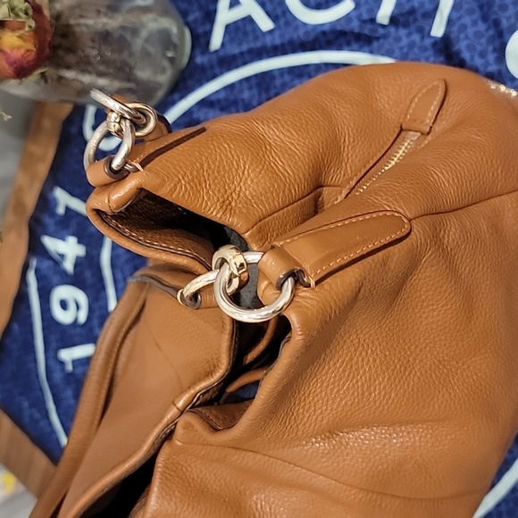 COACH F35723 Phoebe Camel Pebbled Leather Shoulder Handbag - Picture 4 of 13